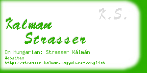 kalman strasser business card